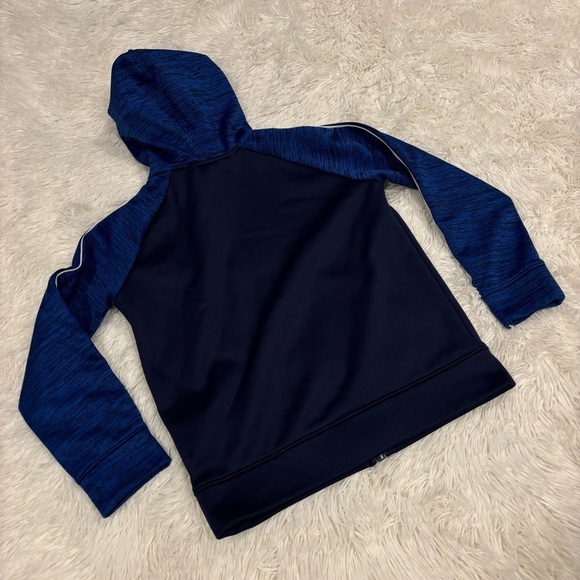 Nike Zip Up Hoodie - Game Royal Heather Blue - youth size 6 - Picture 9 of 11